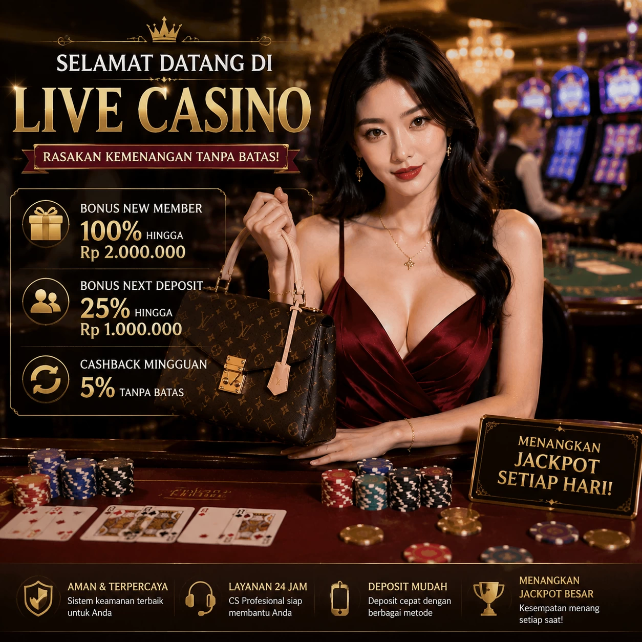 Tampilan antarmuka vega168 APK v4.7.5 saat pengujian performa dan keamanan di perangkat Android